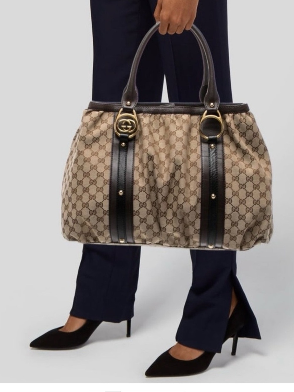 Gucci Brown GG Supreme Canvas Tote bag